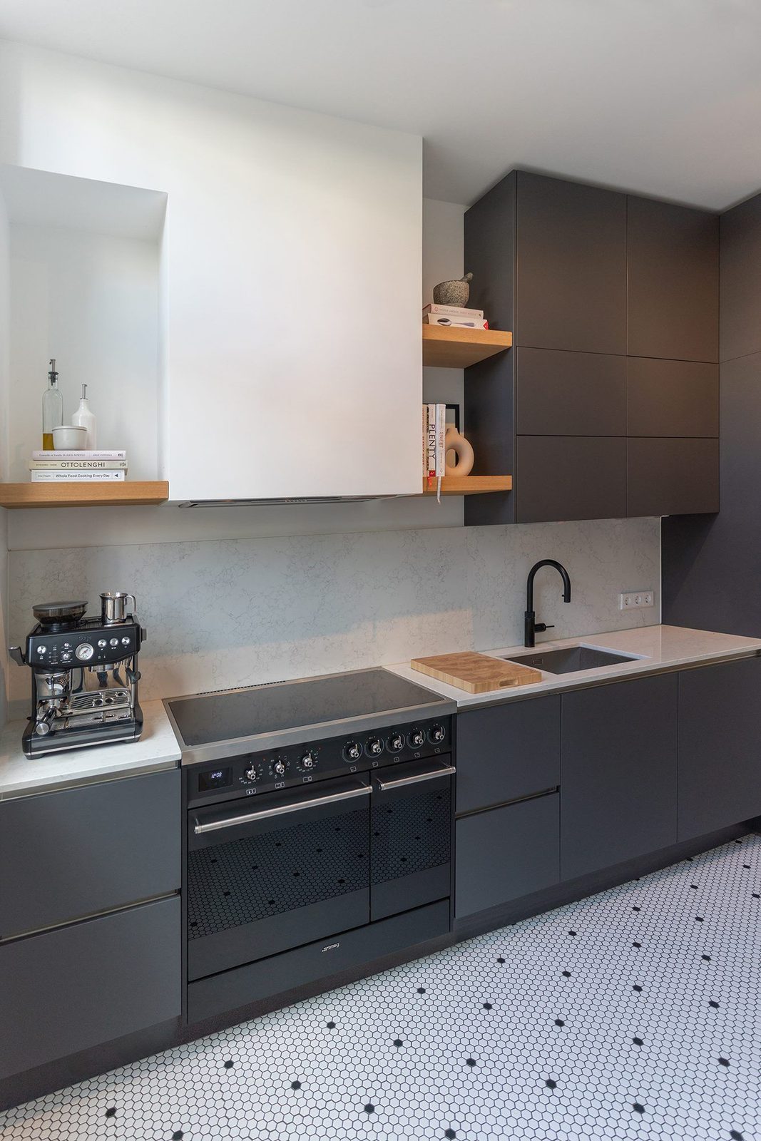 Kitchen in a refined family home in The Hague